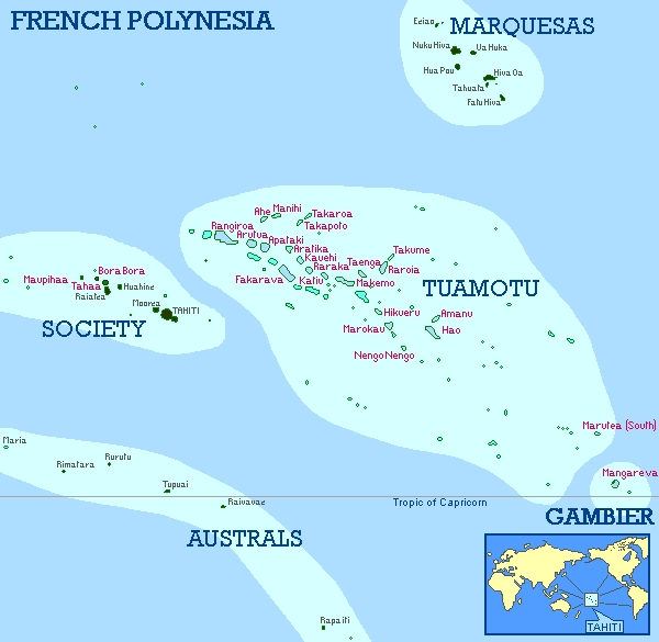 French Polynesia Map
