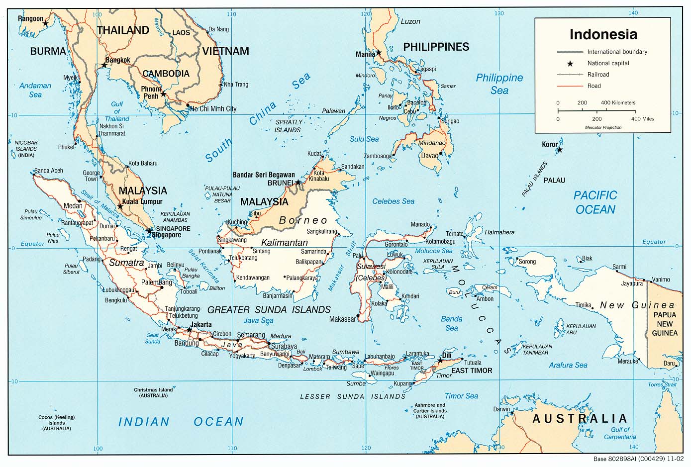 Indonesia Map HiRes
