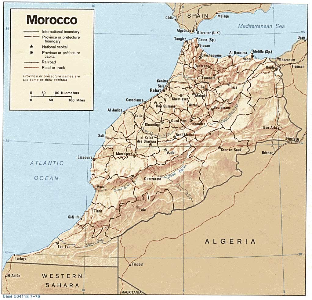 Morocco Surf Trip Destination Map