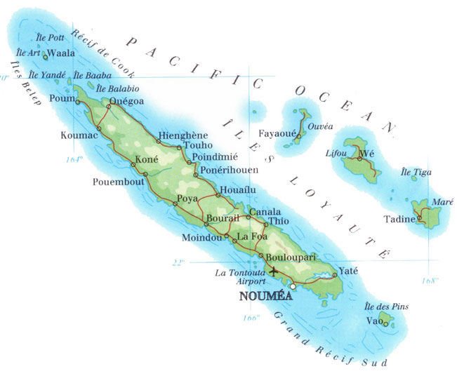 New Caledonia Map