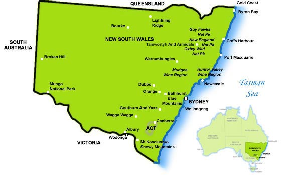 New South Wales Map