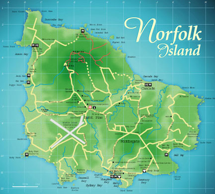 Norfolk Islands Map