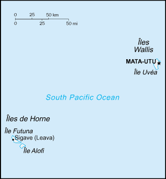Wallis and Futuna Island Map